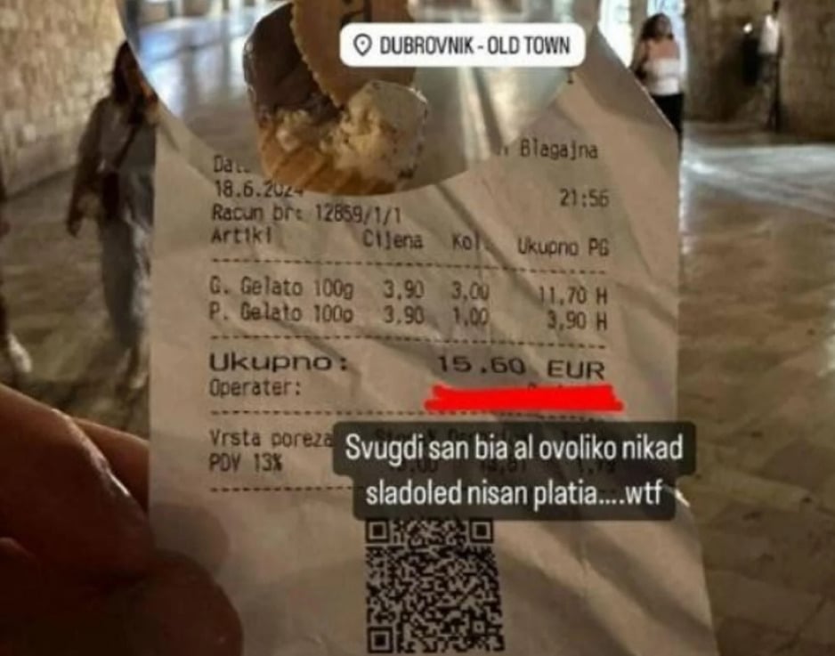 Račun iz Dubrovnika